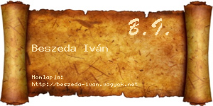 Beszeda Iván névjegykártya