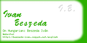 ivan beszeda business card